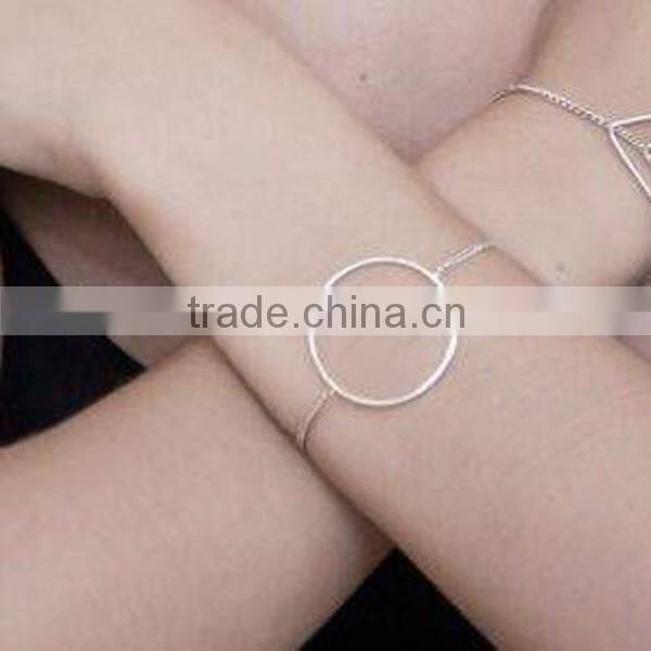 925 Sterling Silver Newest Fashion Silver Circle Chain Bracelet
