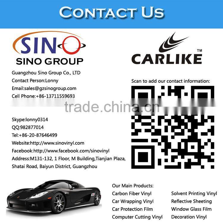 CARLIKE 3D Textured Car Interior Decoration Self Adhesive Carbon Fiber Sticker