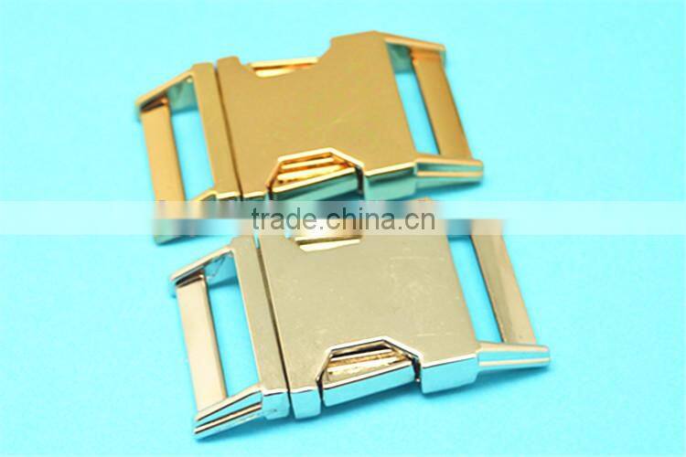 High quality metal breakaway buckle,double side release buckle,Curved metal Buckle for Pet Collar