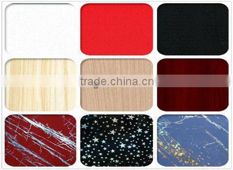waterproof membrane press plastic pvc film for cabinet cover
