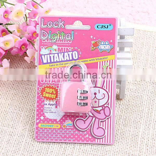 4 colors 3 digits metal combination locks