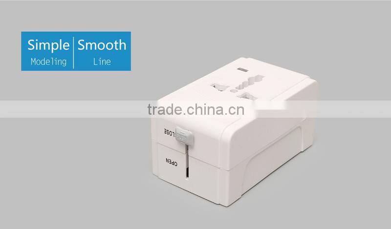 UK AUS US EU plug Universal travel adapter with Single USB