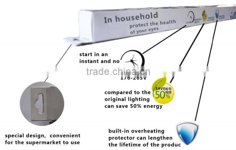 T8 16W radar sensor LED tube milky pc cover CE ROHS