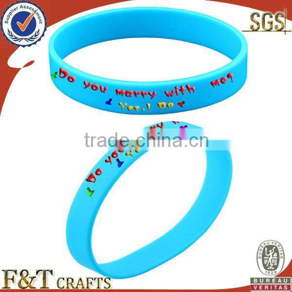 cheap American country flag personalized lovers luminous silicone bracelet for couple