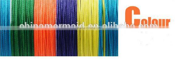 High quality different color 100% PE braided plastic fishing line spool