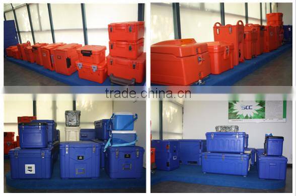 467L big rotomoulded plastic military carrying case, with stainless steel handles