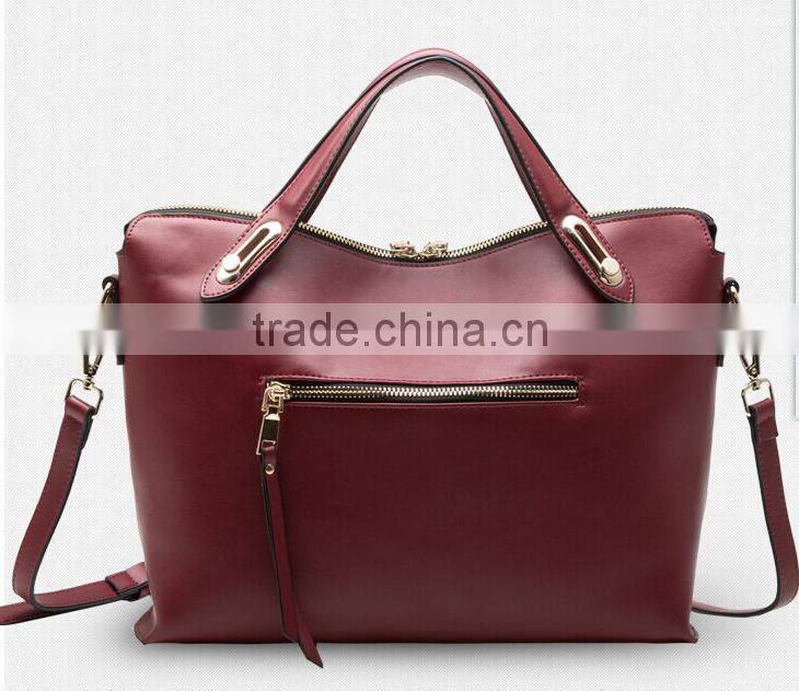 Superior PU Leather Utility Tote and Cross-body Handbag