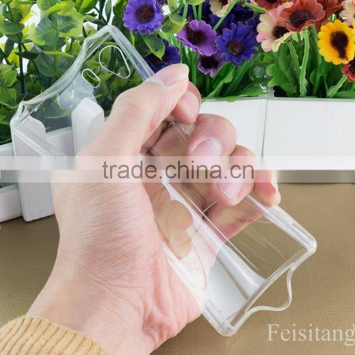 Ultra-thin transparent phone case For SONY z3 tpu+pc