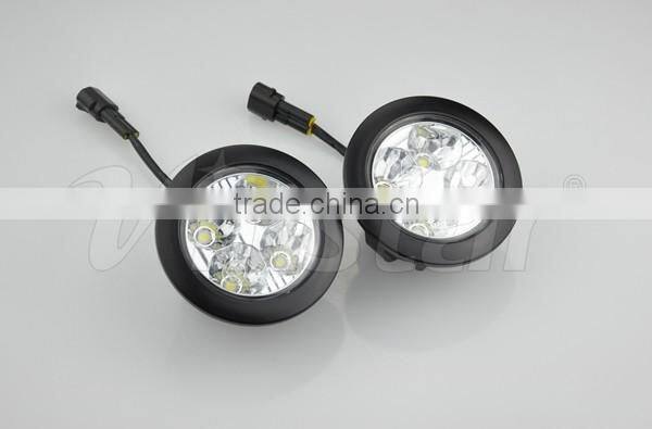 Vinstar 4W high power 12V 24V Truck Fog Light 9CM Fog light for all cars trucks Universal LED Fog light 90MM with E-mark