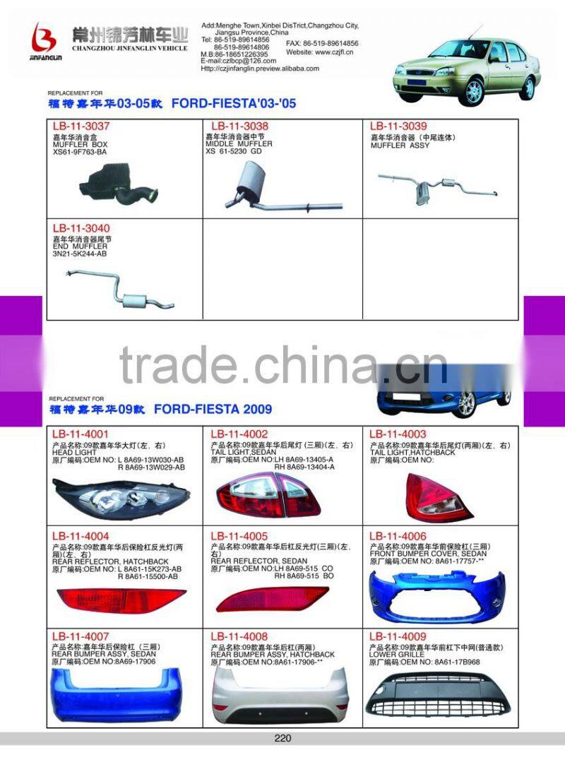 Auto spare parts & car accessories & car body parts grille Fordfiesta 2009 2010 2011 2012 2013