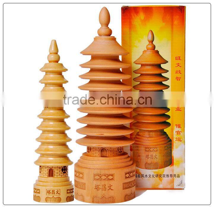 Peach wooden Pagoda,wen chang pagoda hot sales