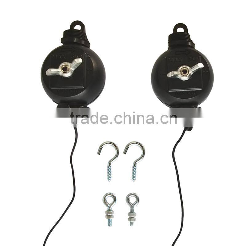 Heavy duty reflector hanger yoyo, rope ratchet yoyo plastic wheel, air cooled reflector ratchet
