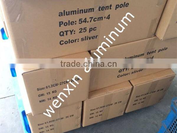 22mm aluminum tent pole top with black ball
