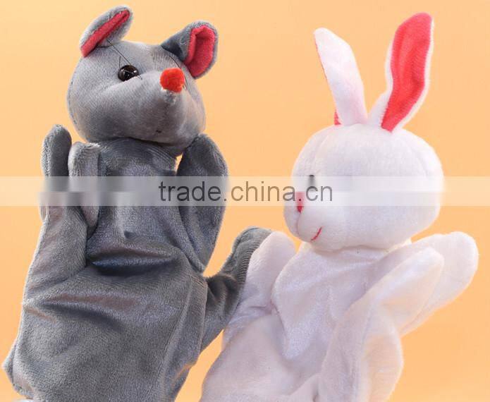 Wholesale hand puppet / soft plush panda hand puppet / Animal Shaped Plush Hand Puppet