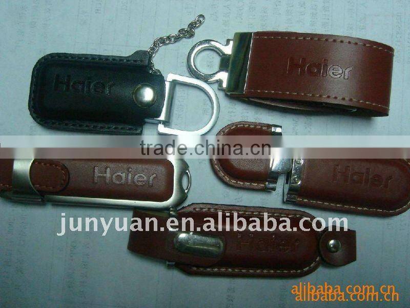 OEM hot sale leather usb key