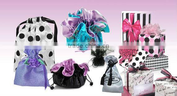 plain purple custom cosmetic bag