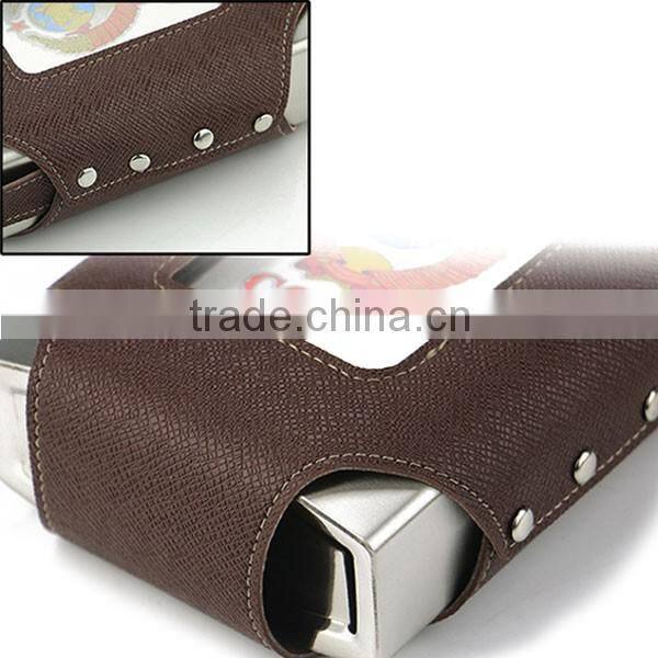 Hip Flask Holster Leather Flask Pouch.With portable outdoor hip flask
