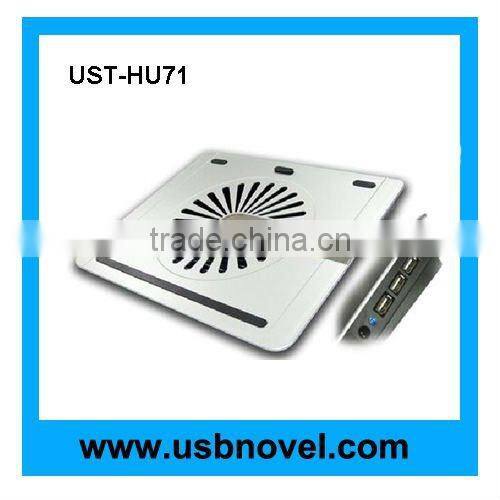 laptop cooling pad with 4 port usb hub