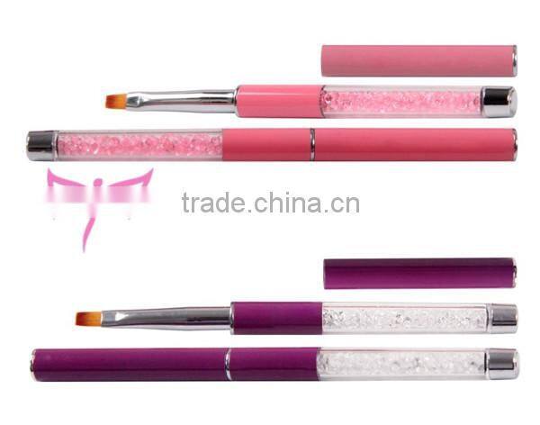 Easam high quality Kolinsky nail gel brush with rhinestone