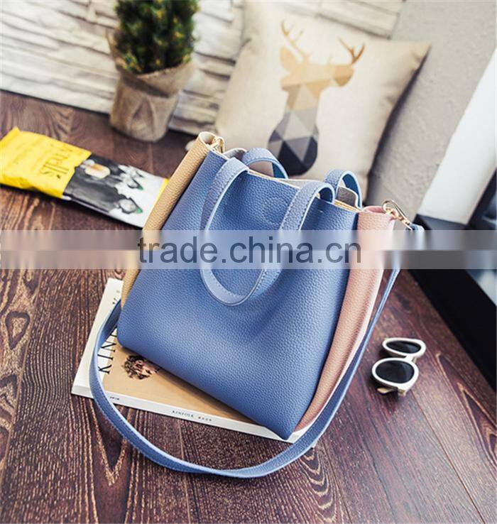 Latest college girls shoulder bags korean style ladys long strap hand bags
