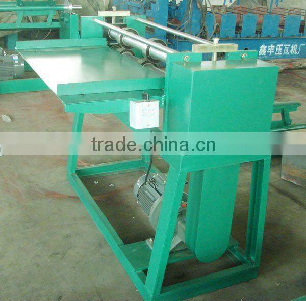 Simple metal sheet slitting machine