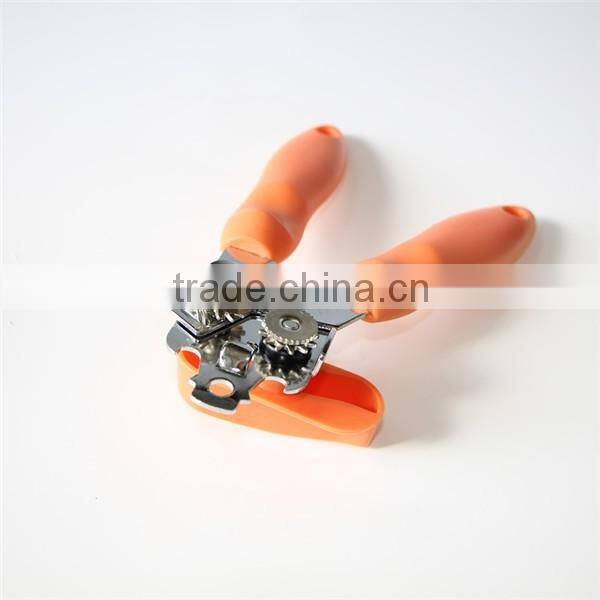 Side cut durable heavy duty can opener