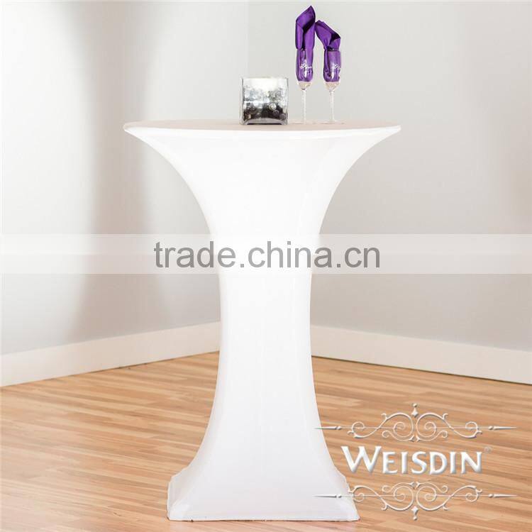 Hot Sale Cheap Polyester Spandex Table Cloth for Cocktail table in Party and Banquet