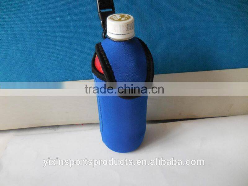 neoprene bottle cooler insulate water bottle cooler bag with handle strip,beer can cooler holder