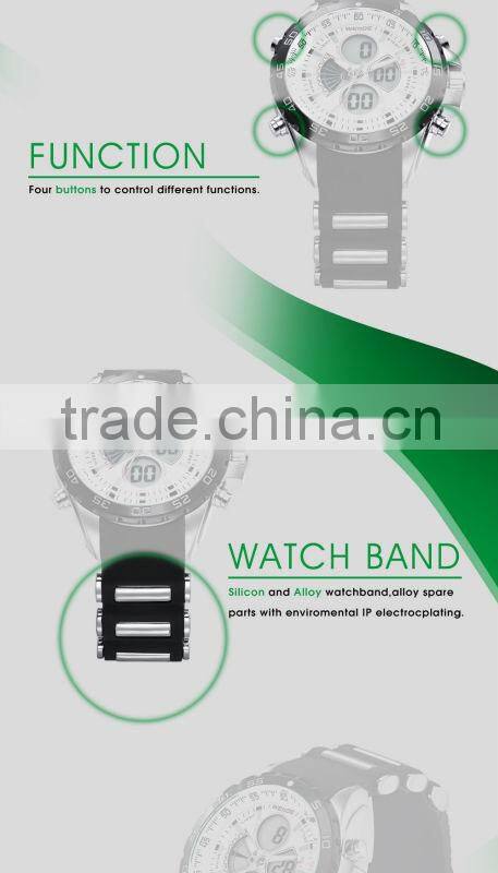 HOT SELL IN ALIBABA Stainless Steel Durable band watch male outdoor timepieces weide watch 2015