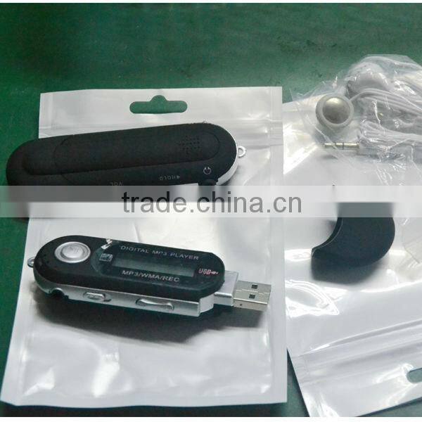 high quality good price memory build USB mp3 player with battery build in