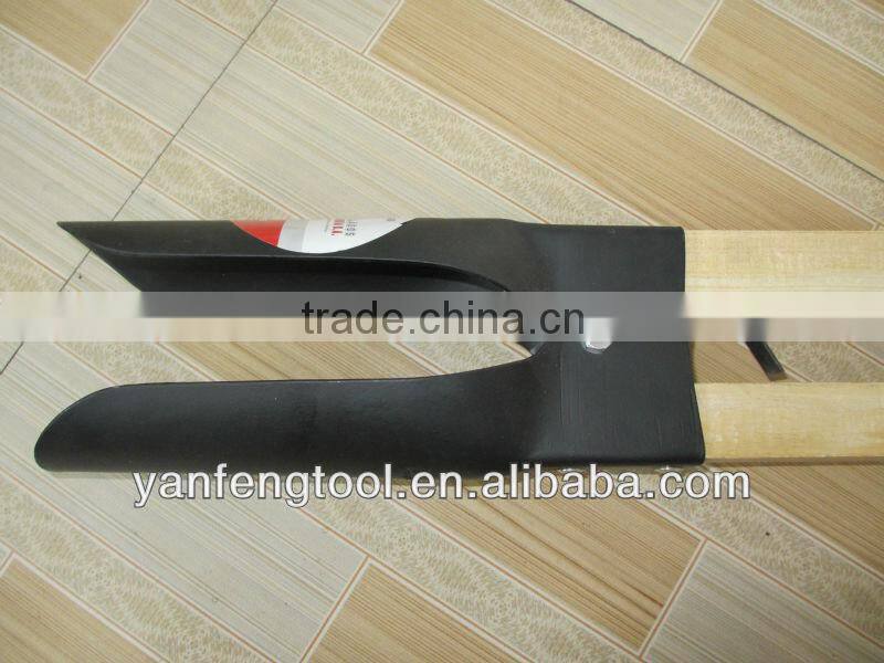 Garden post hole digger with wooden hand(high quality)
