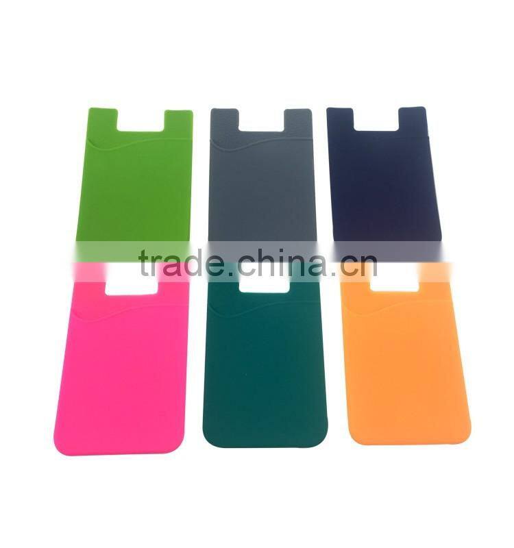 3M Sticker Silicone Smart Wallet,iwallet for Mobile Phone Silicone Card Holder