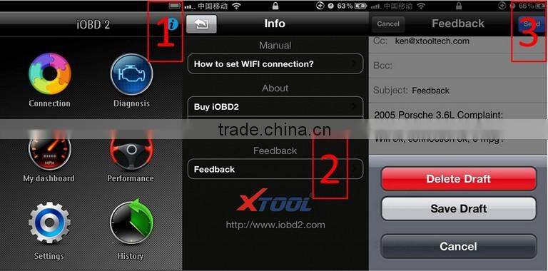 iobd2 xtool bluetooth wireless obd2 scanner diagnostic tool For bmw