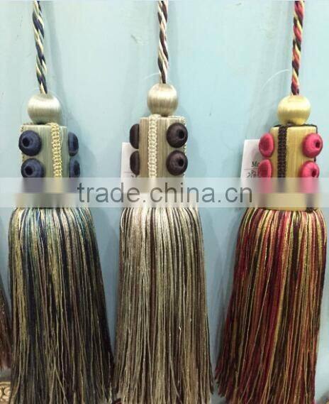 High quality wholesalers small rayon decorative handmade tassel for home textile,curtain,key tassel