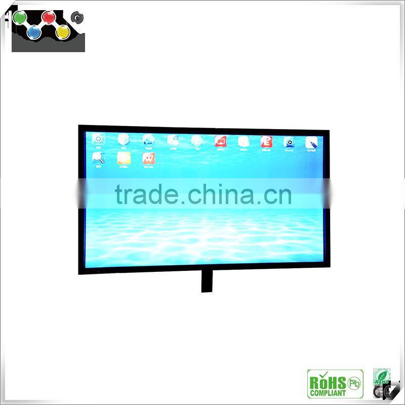 Hot sale!!! High resolution wall mounted 55 inch black lcd tv thin 3d smart tv