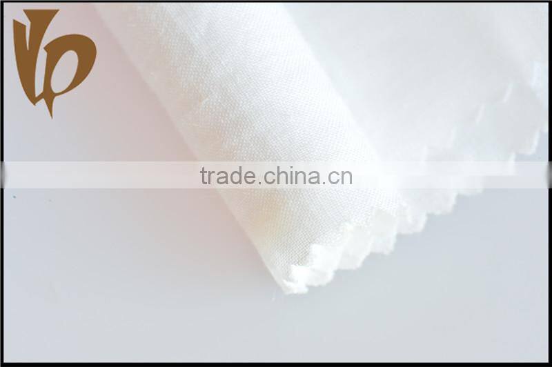 Woven Bleached White 100% Ramie Fabric For Tablecloth
