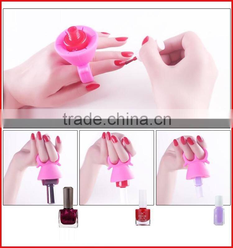 Cosmetic tool nail polish display stand