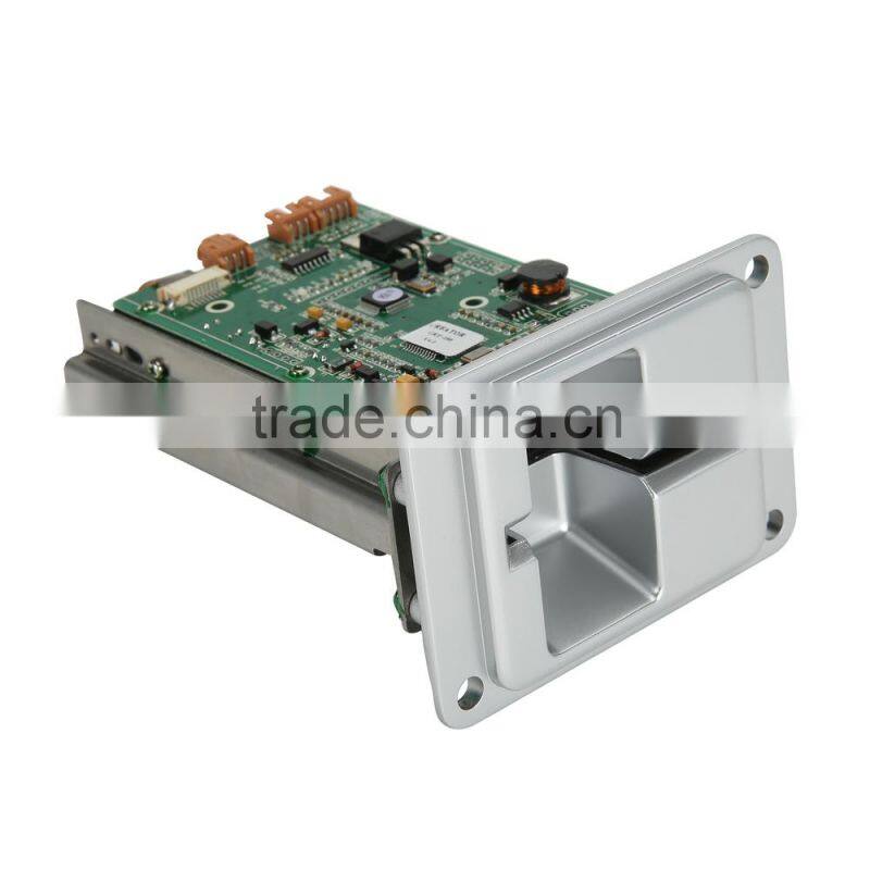 dip card reader with smart bezel for gaming slot machine application