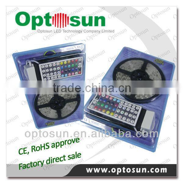 RGB SMD5050 LED strip with driver and remote controller