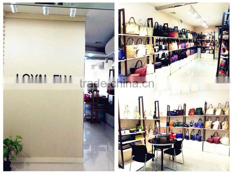 Faux Leather Large Branded Handbag Tote Bag with Zipped Charm