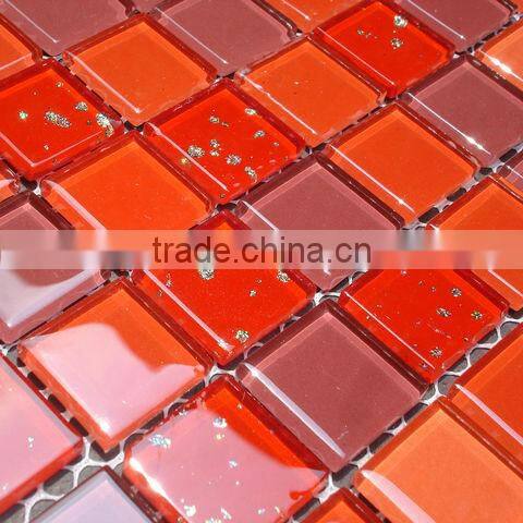 Paraguay red square glass mosaic HG-13-21
