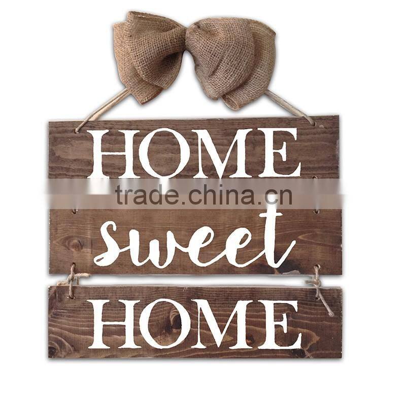 Bow Wooden Wall Printing Hanging Decor