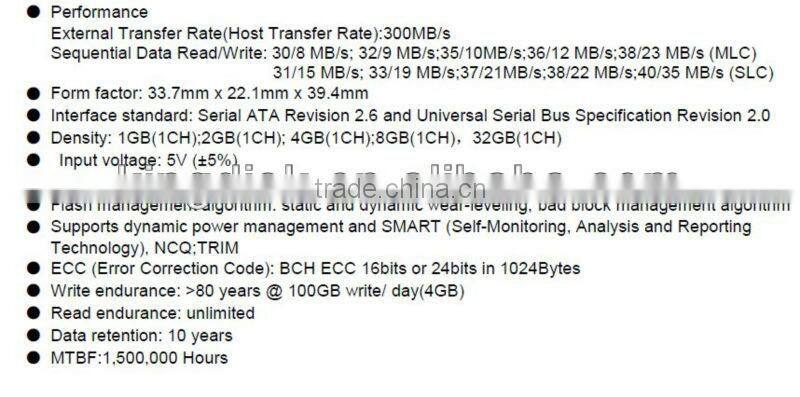 Vertical 32gb SATA DOM