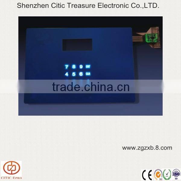 Led illuminated numeric capacitive keypad