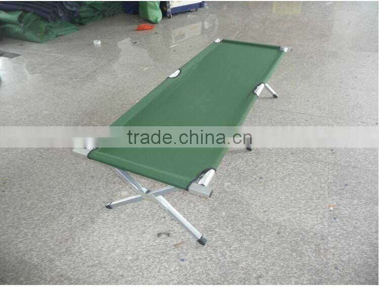 OEM Wholesale Lightweight Metal Cot Military Camping Folding Bed