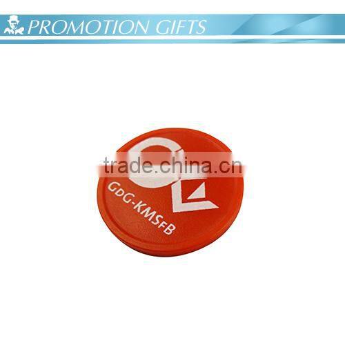 plastic trolley coin keying holder with logo for shopping cart