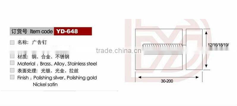 Stainless Steel/Brass/Alloy Hollow Advertising Nail Polish