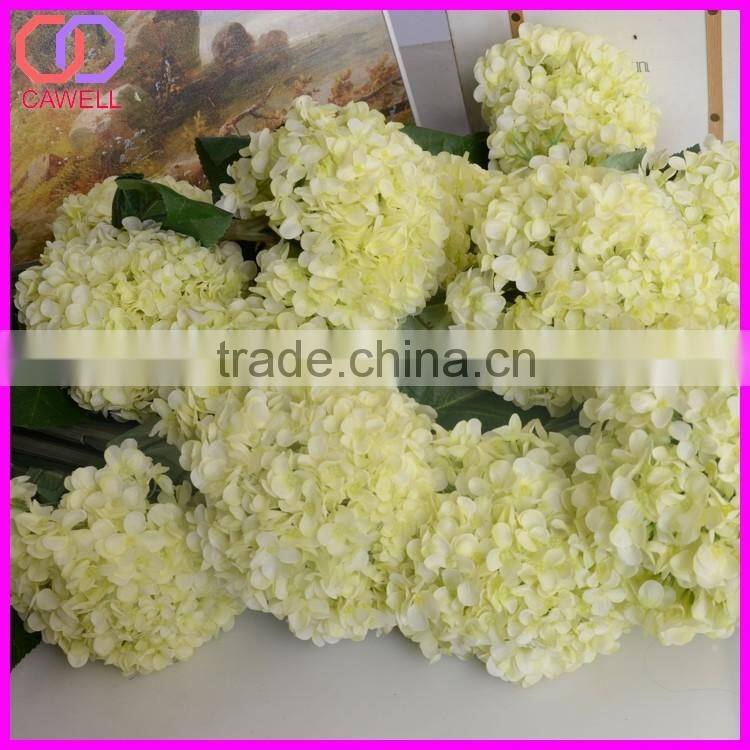 real touch ivory artificial silk hydrangea flowers