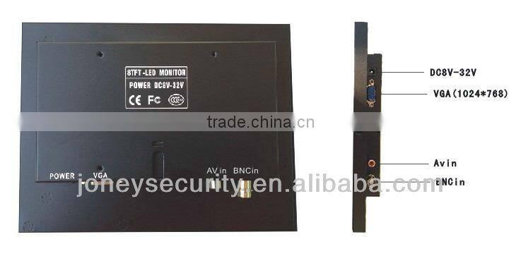 Professional BNC VGA AV 7 Inch LCD CCTV Monitor