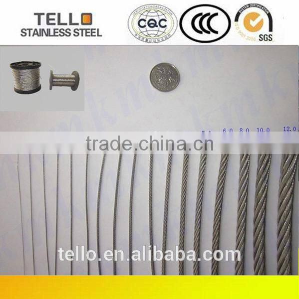 7x19 ,201SS wire rope